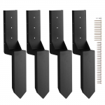 VEVOR aiaposti paranduse komplekt, 4 tk, sobib 89x89mm postidele, vastupidavad terasest maaspikrid k&otilde;veratele v&otilde;i katkenud puitpostidele