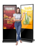 VEVOR 140 cm 4K puutetundlik digitaalne reklaamkiosk, siseruumides p&otilde;randaseade, Android 11, WiFi/HDMI/USB, 2GB RAM, 32GB ROM