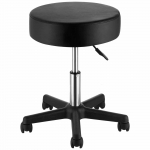 VEVOR reguleeritav p&ouml;&ouml;rlev rulltool, 181 kg kandev&otilde;ime, 10 cm paksune PU iste, must &ndash; salongi, kontorisse, meditsiini ja koju