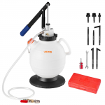VEVOR 7,5 L manuaalne k&auml;igukasti &otilde;lipump ATF t&auml;itekomplekt 8 adapteriga, 120 cm voolik ja l&auml;bipaistev HDPE paak