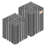 VEVOR lukustatavad drenaažimatid 310x310 mm, libisemiskindlad PP garaaži ja du&scaron;i p&otilde;randaplaadid, hall, 55 tk