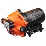 VEVOR 12V membraan-veepump, 18,93 L/min, 5 kambrit, 40&ndash;100 PSI reguleeritav, 1/2" MNPT, kastmiseks ja kuivenduseks