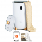 VEVOR 35L elektriline r&auml;tikusoojendaja automaatse v&auml;ljal&uuml;lituse, 2 temperatuuri taseme ja taimeriga, mahutab 6 r&auml;tikut, vannituppa ja spaasse