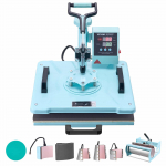 VEVOR 8-&uuml;hes soojuspress 300x380 mm kruusipressidega T-s&auml;rkide, kruuside, m&uuml;tside, taldrikute jaoks &ndash; Roheline