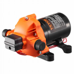 VEVOR 12V membraan-veepump, 6.81 L/min vool, 3-kambriline, 40&ndash;100 PSI reguleeritav r&otilde;hk, haagissuvilale, paadile, toiduautole