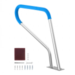 VEVOR roostevabast terasest basseinik&auml;sipuu 99x81cm koos aluse ja pehmendusega, roostekindel turvapiire basseinidele ja spaadele, 100kg