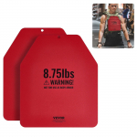 VEVOR terasest raskusplaadid vestile, 2x3,97 kg &ndash; ergonoomiline kuju, lisaraskus treeningvestile, j&otilde;u- ja fitnessharjutused