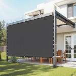 VEVOR 90% P&auml;ikesekaitsev&otilde;rk 3x3m Must HDPE koos &Auml;&auml;risr&otilde;ngastega Pergolale, Terrassile, Aeda, V&auml;litingimustesse, 140 GSM