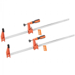 VEVOR 2 tk 61 cm puidut&ouml;&ouml; klambrid, F-klamber 272 kg koormusega, 63,5 mm s&uuml;gavus, malm ja s&uuml;sinikteras