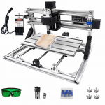 VEVOR CNC 3018 PRO ruuterikomplekt 500mW lasergraveerijaga, GRBL juhtimine, puidu, plasti, metalli jaoks, 30x18x4.5cm t&ouml;&ouml;ala