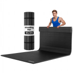 VEVOR 3x1,5m Paksu Maadlusmatt &ndash; Veekindel PVC Rullitav Kodune Treeningmatt BJJ, MMA, Judo, Poks, Must