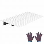 VEVOR Alumiiniumist L&auml;vepakk Ramp 59mm K&otilde;rgus, 363kg Kandev&otilde;ime, Libisemiskindel Ratas- ja Jalgrattarampp &ndash; Sise/V&auml;litingimustesse