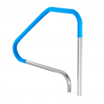 VEVOR Roostevabast Terasest Basseinipiire 117 x 94 cm, Roostevaba K&auml;epide Sinise Kattega Sise- ja V&auml;lisbasseinidele, Kuni 100 kg