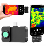 VEVOR nutitelefoni termokaamera 512x384, makro objektiiv, 25 Hz, -20&deg;C kuni 550&deg;C, Android ja iOS infrapuna