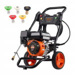 VEVOR 3400 PSI bensiiniga survepesur, 10 L/min, 210cc mootor, 5 pihustit, alumiiniumpump, autodele, terrassidele, sisses&otilde;itudele