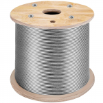 VEVOR T316 roostevaba terastross 4.76mm x 305m, 1x19 kiudu, merekvaliteediga kaabel piiretele, aedadele, valgustusele, DIY