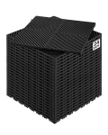 VEVOR 40x40 cm &uuml;hendatavad drenaažimatiid, 24 tk libisemiskindlad PP plaadid garaaži, aia, k&ouml;&ouml;gi ja &otilde;ue jaoks