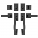 VEVOR mattmust topeltukse k&auml;epidemekomplekt p&ouml;&ouml;ratava lingiga, vastupidav lukus&uuml;steem, reguleeritav 20&ndash;22,8 cm ava