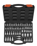 VEVOR 60-osaline Torx ja v&auml;listorx padrunite komplekt T6&ndash;T70, TP8&ndash;TP60, E4&ndash;E24, S2 ja Cr-V teras, 6.35/9.5/12.7 mm ajamid