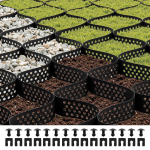 VEVOR 3-tolline HDPE kruusv&otilde;rk 5200x2700 mm, 8850 kg/m&sup2; koormus, vett l&auml;bilaskev aluse stabiliseerija sisses&otilde;iduteele, aeda, haagissuvilale