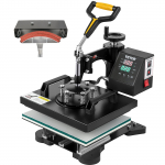 VEVOR 2-in-1 kuumpress 25x30cm teflonkattega, sublimatsiooniprinter T-s&auml;rkidele ja m&uuml;tsidele