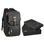 VEVOR Miniatuuride Kandekott Vahtkihiga, Mahutab 58 Jalav&auml;e Figuriini, L&otilde;uast Kest, K&auml;epide & &Otilde;larihm, 29x25x55 cm