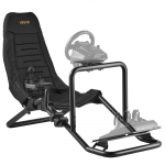 VEVOR v&otilde;idus&otilde;idu simulaatori alus, reguleeritav tugev roolialus Logitech/Thrustmaster, kuni 180 kg, must