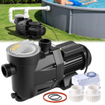 VEVOR 1300W basseini pump koos taimeri ja filtriga, 28 800 l/h, max k&otilde;rgus 17 m, 220&ndash;240V maapealsetele basseinidele, spaadele ja mullivannidele