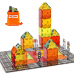 VEVOR 56-osaline magnetplaatide ehituskomplekt hoiukotiga &ndash; STEM hariv m&auml;nguasi lastele alates 3. eluaastast