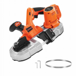 VEVOR Juhtmeta kaasaskantav lintsaag 65x65 mm, 360W harjavaba mootor, muudetav kiirus 0&ndash;192 m/min, LED-valgus, ainult t&ouml;&ouml;riist