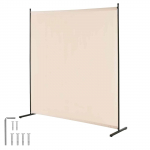 VEVOR Beez 1-paneeline Vabaltseisev Ruumijagaja, 181&times;182&times;50 cm Privaatsusekraan Raudraamiga Magamistuppa, Kontorisse