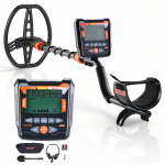 VEVOR professionaalne metallidetektor t&auml;iskasvanutele, 25,4 cm IP68 veekindel m&auml;his, 5 režiimi, reguleeritav 104&ndash;140 cm vars