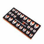 VEVOR 24-osaline avatud mutriv&otilde;tmete komplekt, 3/8" ajam, SAE 9.5&ndash;25.4 mm ja meetrilised 10&ndash;22 mm, CR-MO teras, koos pikendustega ja EVA alusega