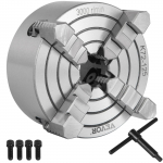 VEVOR K72-125 125mm 4-l&otilde;uaga iseseisev treipingipadrun p&ouml;&ouml;ratavate l&otilde;ugadega mini metallitreipinkidele, t&auml;pne malmist korpus