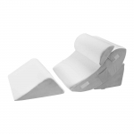 VEVOR 4-osaline reguleeritav ortopeediline kiilpadi komplekt seljavalude, refluksi ja operatsioonij&auml;rgse toe jaoks, valge/hall