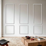 VEVOR 3-osaline seinapaneelide komplekt, v&auml;rvitavad pol&uuml;st&uuml;reenist liistud, lihtne paigaldus, veekindel, valge (61x137 + 61x61 cm)