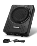 VEVOR 20cm 400W &Otilde;huke Istmealune Auto Subwoofer Sisseehitatud V&otilde;imendiga, RCA/K&otilde;rg-Taseme Sisend, Helitugevuse Juhtimine Auto/SUV/Veok
