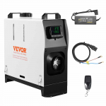 VEVOR 5&ndash;8kW diisel&otilde;huk&uuml;tteseade LCD ja puldiga, vaikne, 12V/220V, kaasaskantav veoautole, matkaautole, kaubikule kuni 20m&sup2;