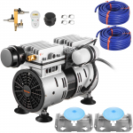 VEVOR 550W tiigiaeraatori komplekt 2x 30,48m voolikute ja 2x 20cm difuusoritega, 3/4 HP kompressor kuni 1,2 ha j&auml;rvedele
