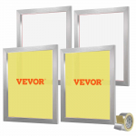 VEVOR Siiditr&uuml;ki Komplekt 4 Alumiiniumraamiga, 51x61cm, 355 V&otilde;rk, K&otilde;rge Pingega Nailon, Teip T-s&auml;rkide Tr&uuml;kiks
