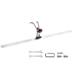 VEVOR betooni tasandusmasin 3,66 m alumiiniumist teraga, 4-taktiline 6500RPM mootor, reguleeritava k&auml;epidemega, t&otilde;hus viimistlust&ouml;&ouml;riist