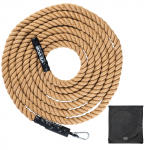 VEVOR 3.8 cm x 6.1 m looduslikust kanepist ronimisk&ouml;is koos konksudega &ndash; j&otilde;utreeninguks, kuni 227 kg
