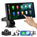 VEVOR 254 mm HD juhtmevaba auto stereo puuteekraaniga, Apple CarPlay ja Android Auto, GPS, Bluetooth, kaamerad, h&auml;&auml;ljuhtimine