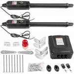 VEVOR Automaatne Kahe V&auml;ravalehtede Avaja, 24V, 2x80W Mootorid, 38.5cm K&auml;ik, Puldiga, Garaažile ja Talule