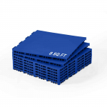 VEVOR &uuml;hendatavad hoki p&otilde;randaplaadid 30x30cm 8tk, libisemiskindel veekindel spordimatt treeninguks ja tantsuks, sinine, 0.74m&sup2;/kastis