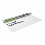 VEVOR Valge Auru Barj&auml;&auml;r 2740x45720mm, 0,13mm PE Kile Ehituseks, Veekindel ja Rebenemiskindel