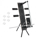 VEVOR 200W kuumtraadiga vahtplastil&otilde;ikur, 6 k&uuml;ttekehaga, 1150mm l&otilde;ikepikkus, vabaltseisev elektriline vahtl&otilde;ikur