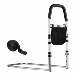 Reguleeritav voodipuu eakatele PU k&auml;epidemega, libisemiskindel tugi, s&uuml;sinikterasest, sobib kaheinimese kuni king-size vooditele, 136kg