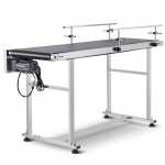 VEVOR roostevabast terasest mootoriga PVC lintkonveier 150x40cm, reguleeritav kiirus, antistaatiline, t&ouml;&ouml;stuslikuks tindiprintimiseks
