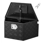 VEVOR alumiiniumist haagise esikasti t&ouml;&ouml;riistakast 660x330x305 mm, lukustatav veekindel panipaik veokile, haagissuvilale, must